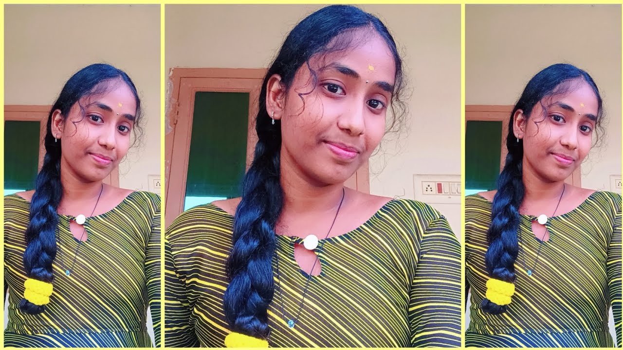 Oily Hair Hairstyle | Single Folded Braid | Heavy Hair Oiling | Long Hair Oiling | Tamil @Renusstyle