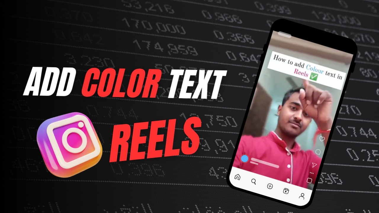 How To Add Color Text In Your Reels - YouTube