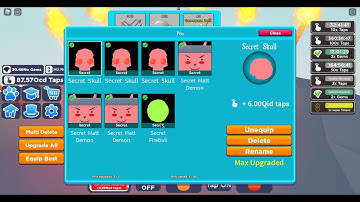 *NO SOUND* Roblox Tapping Simulator: HELL ISLAND SECRET PET HATCHED! How it looks to hatch SECRET!