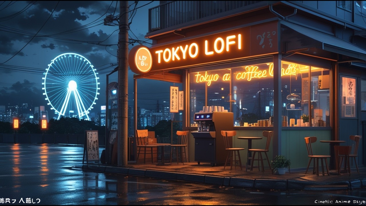 Tokyo Rain Sleep & Anxiety Relief 🌙 | 80's Lofi Beats for Deep Calm