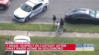 1 dead, suspect in custody after SWAT raids Goldsboro home