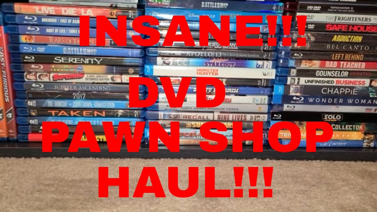 INSANE PAWN SHOP DVD HAUL!! I SCORED FOR 10!! YouTube