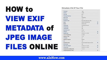 How to View EXIF Metadata of JPEG Image Files Online