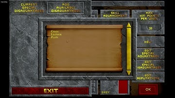 TESII - Daggerfall Unity - (DREAM Mod), Intermission - Character Creation Example.