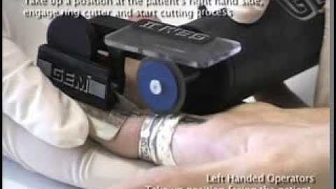 GEM II Battery Powered Ring Cutter - Instructional Video