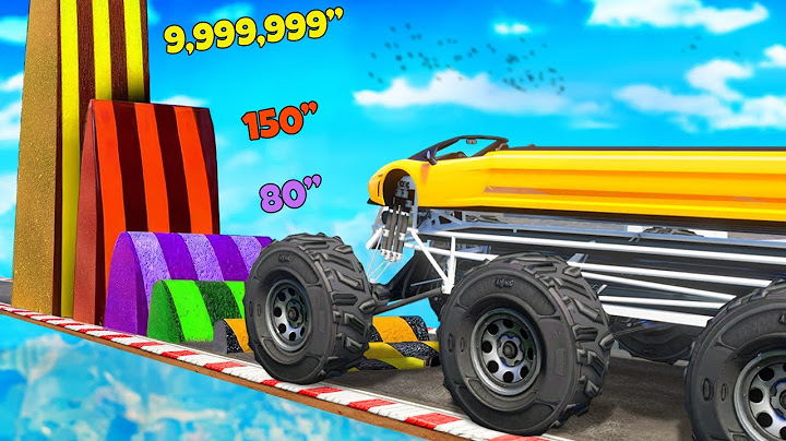 CAN A MONSTER TRUCK DRIVE OVER SPEED BUMP IN GTA 5? - EXPERIMENT IN GTA 5