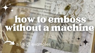 How to emboss without a machine various type of papers #jjtipstrickshacks23