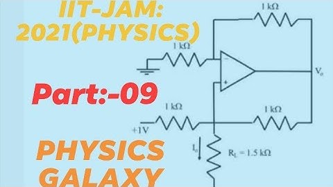 IIT-JAM:PHYSICS:2021(Problems with solutions):Part:-09(PHYSICS GALAXY) (Electronics+Solid State)