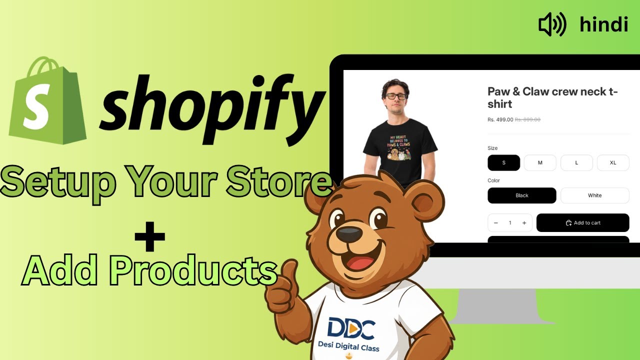 How to Create Shopify Store + Add Products | Beginner Friendly Tutorial in Hindi