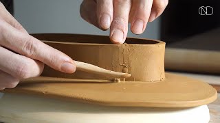 굽이 높은 도자기 접시 만들기 : How make a ceramic Plates  [ONDO STUDIO]