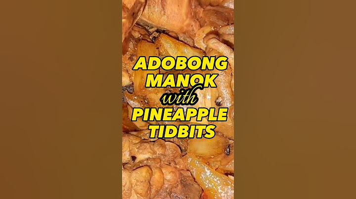 ADOBONG MANOK WITH PINEAPPLE TIDBITS #food #foodlover #shorts