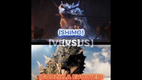 Godzilla evolved vs shimo #edit #godzillaxkong #vsedit #godzilla #monsterverse