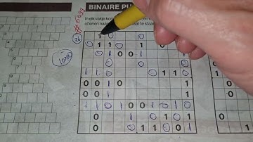 (#6099) Saturday. Binary01 Sudoku puzzle. Bonus Extra edition. 03-11-2023 Extra part 3 of 4