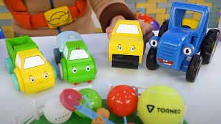Синий Трактор И Коробка С Машинками - Поиграйка Для Малышей