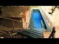 How To Build Swimming pool , Mud House And  Bamboo Slide Around In Forest