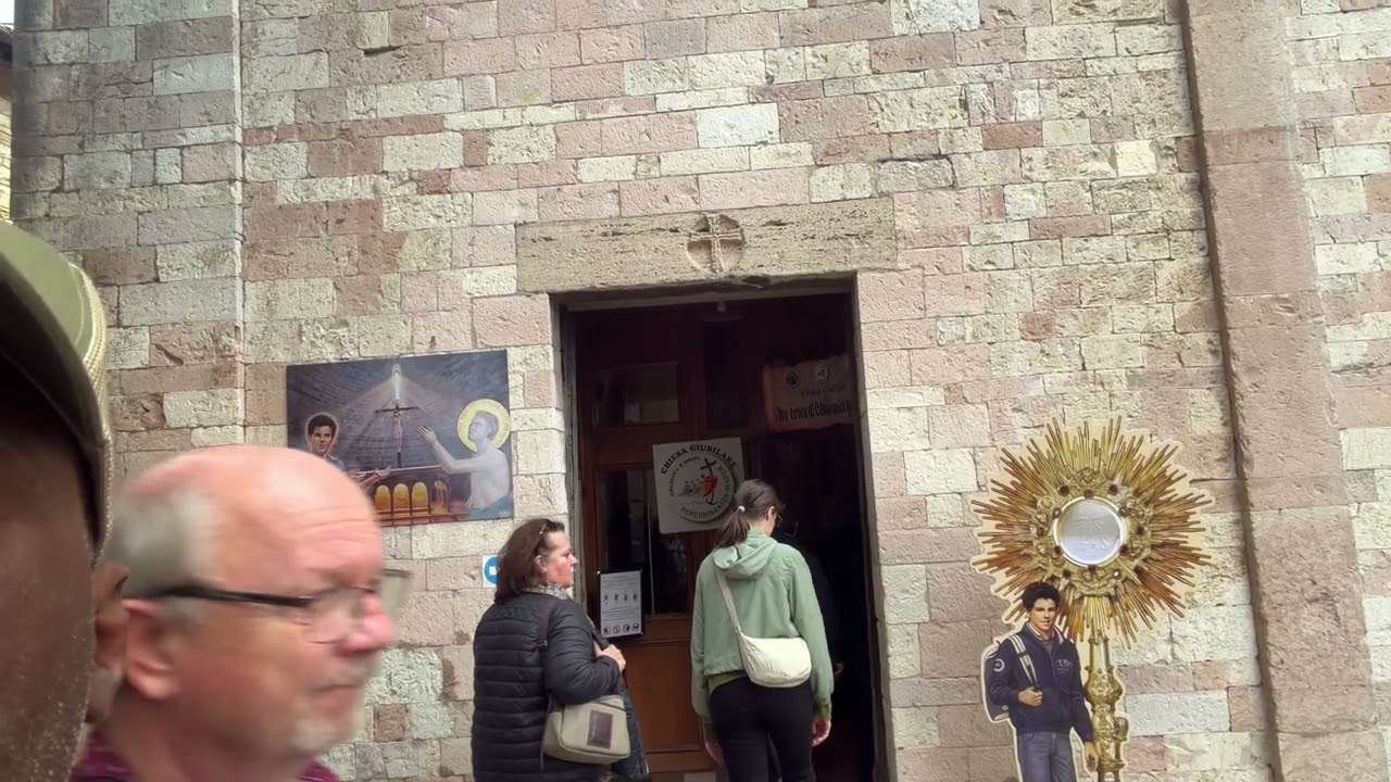 Deacon Harold on Pilgrimage in Italy! Tomb of Saint Carlo Acutis (Outside), Assisi (29 October 2025)