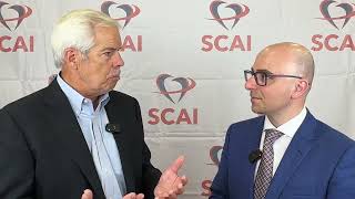 Dr. Thomas Jones speaks with Dr. Alraies at SCAI 2023 Scientific Sessions