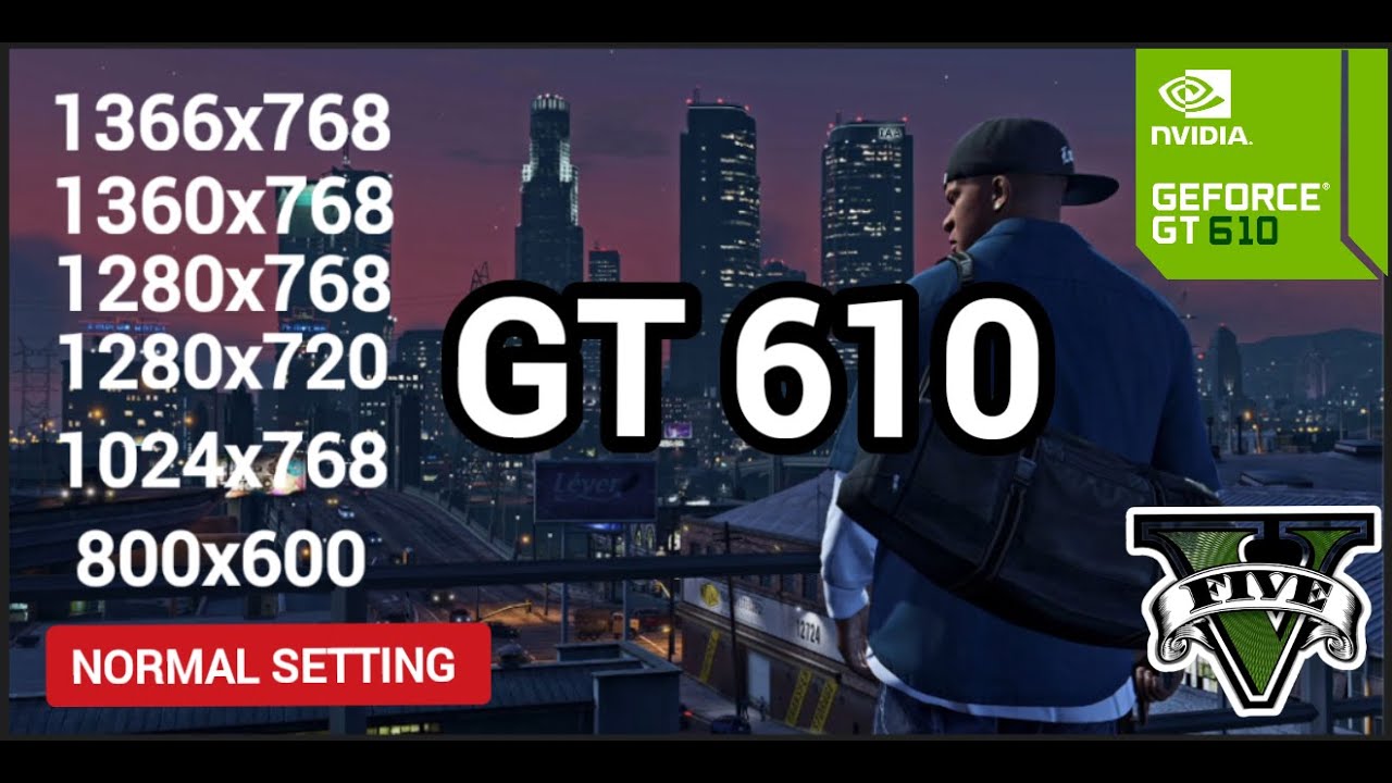 GT 610 | GTA V fps Test | GTA 5 Gaming Test | Grand Theft Auto V | i5 3470T | 8gb Ram