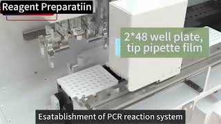 China manufacturer sample preprocessing full automatic 96 well compact real time pcr platform