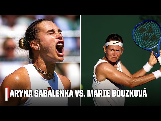 Aryna Sabalenka takes down Marie Bouzkova in STRAIGHT SETS TO ADVANCE 📈 | 2025 Wimbledon