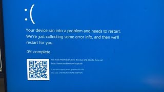 I bluescreened while watching zombies