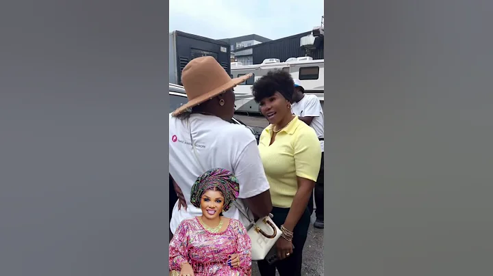 Actress Funke Akindele and Iyabo Ojo on the movie set