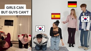 People Around The World Tries Postures Only Girls Can Do |  Spain, Germany, TIOT