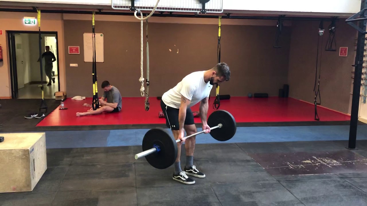 Barbell Bent Over Row reverse grip BarbellBrainBudapest - YouTube