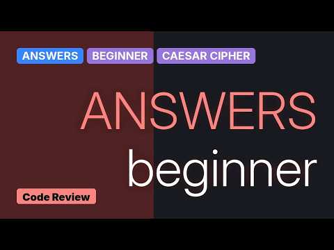 Code Review: Caesar Cipher program in C (3 Solutions!!)