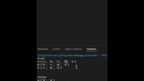 First and Follow Function || Python Code Explain || Compiler Design || Part 2