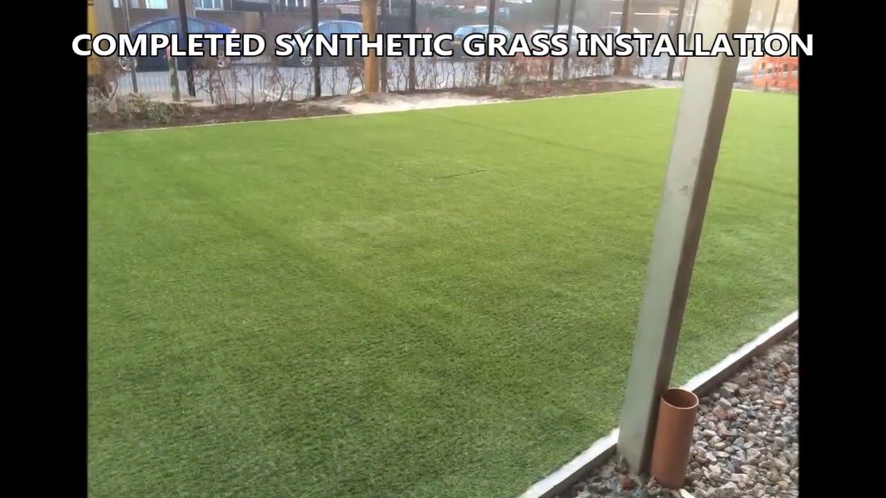 Fitting Astro Turf Surfacing London YouTube