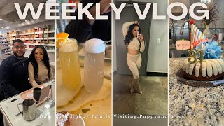 VLOG: Date with my man😍 Celebrating, Family Visiting, Apple Vision Pro, New Puppy, and more