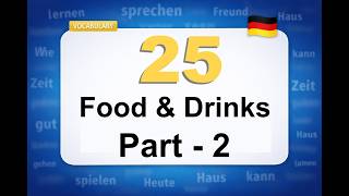25 German Food & Drinks You Must Know | Part 2 Vocabulary #7