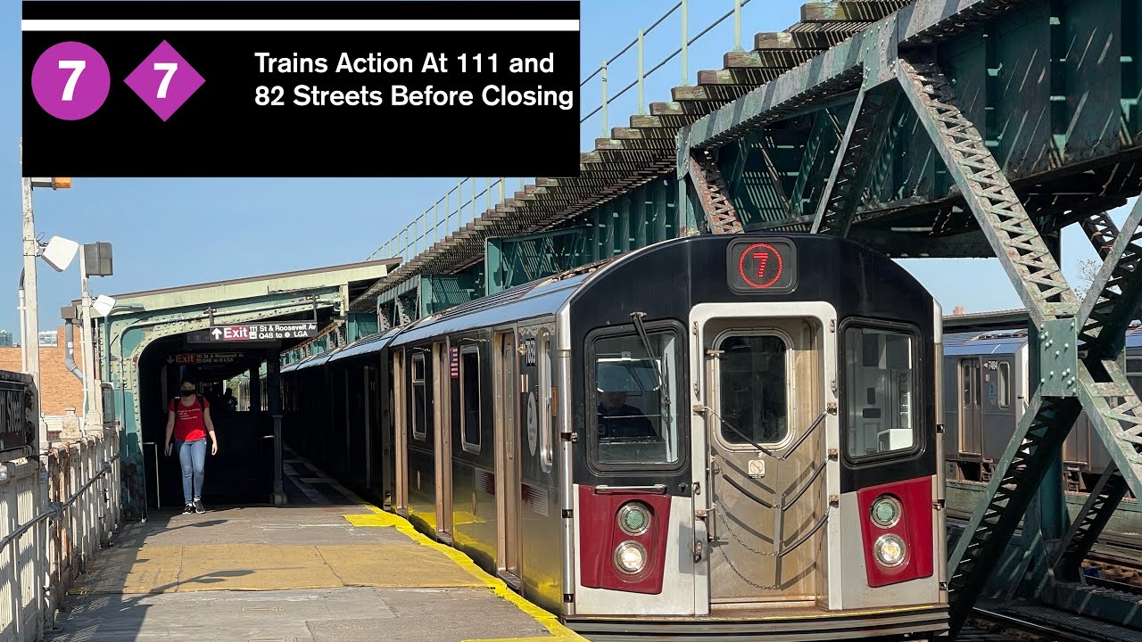 7 Lcl And Exp Trains Action At 111 And 82 Street Before Closure