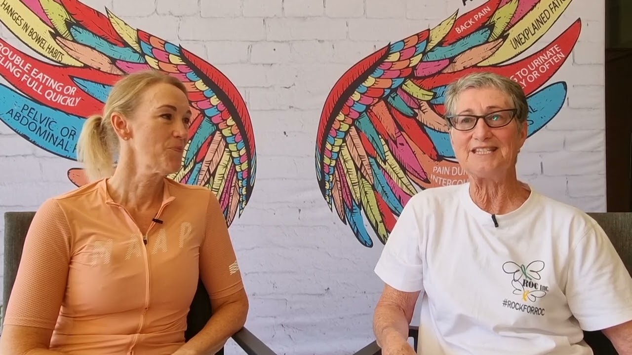 ROCInc Ride for Research - Claire Reaburn thanking Lee-Ann Dalton for Coming on the Ride