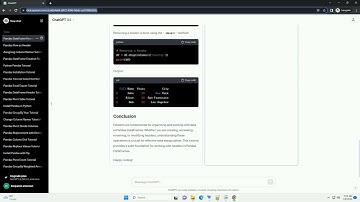 header of pandas dataframe