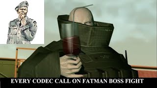 Metal Gear Solid 2: Every Codec Call on Fatman Boss Fight