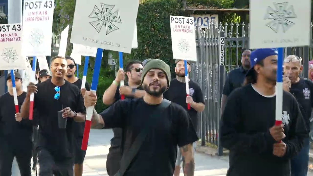 Post 43 Strike Unfair Labor Practice Hollywood Los Angeles California USA September 14, 2023