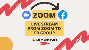 Live Stream from Zoom Meetings to Facebook Group Directly