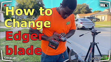 How to change blades on echo edger