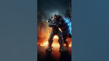Godzilla vs transformer_ #ai #anime # music #shorts #viral #video