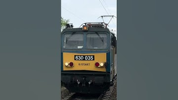 630 035 Gigant Hernád-Zemplén IC-vel #v63 #trainspotting #train #vonat #vasút #máv #ganz #mozdony