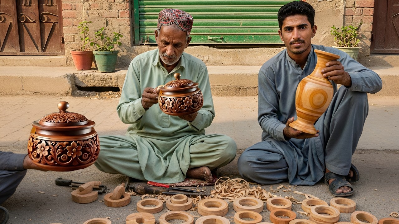 Making Wooden Hot Pot Out Of Raw WOOD