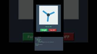 Easy Python Fan Animation with ON/OFF Switch! 🔄 | Tkinter GUI #shorts