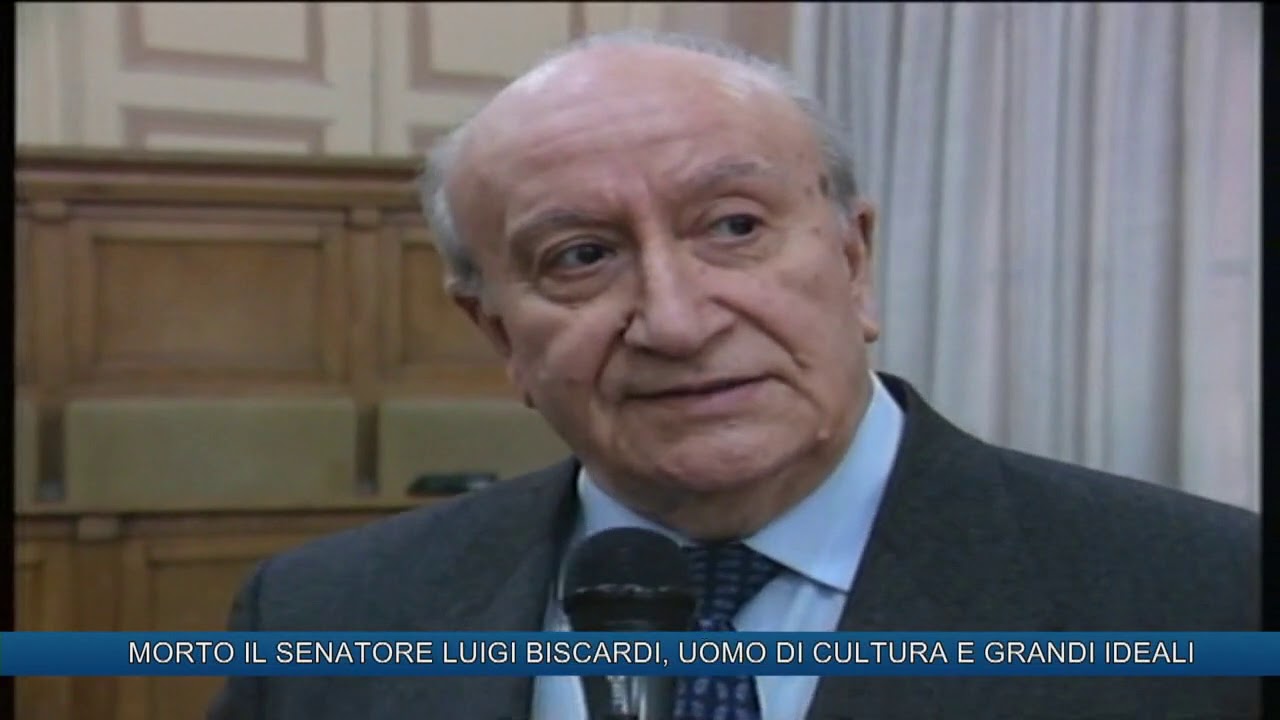 MORTO IL SENATORE LUIGI BISCARDI, UOMO DI CULTURA E GRANDI IDEALI