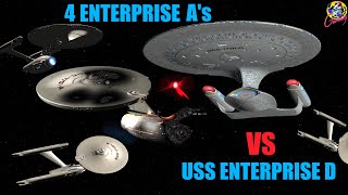 Viewer Request - 4 Enterprise A's VS USS Enterprise D - Both Ways - Star Trek Starship Battles
