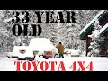 Tons Of Snow - Bought a 33 Year Old Toyota 4x4 22RE Pickup Truck To Haul Log Cabin Firewood