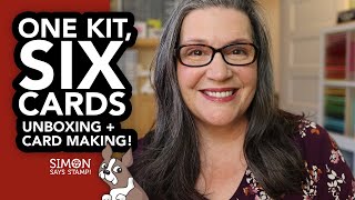 Let's unbox a card kit and create SIX cards! (Simon Says Stamp!)