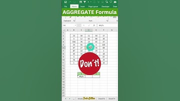 Why You Should Use AGGREGATE Instead of SUM in Excel