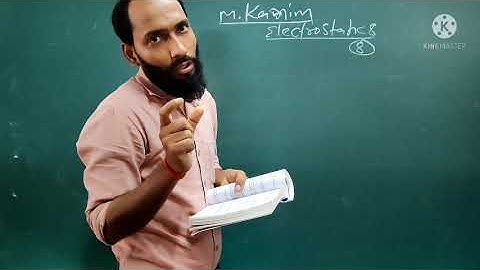 solution of m Karim electrostatic chapter 8 question 1 to12